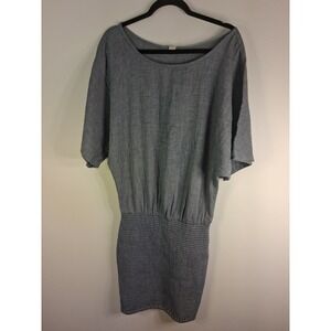 [Boho Coastal] Muslin Comfort Ibizia Dress Women M/L Blue Smocked Cotton Gauze